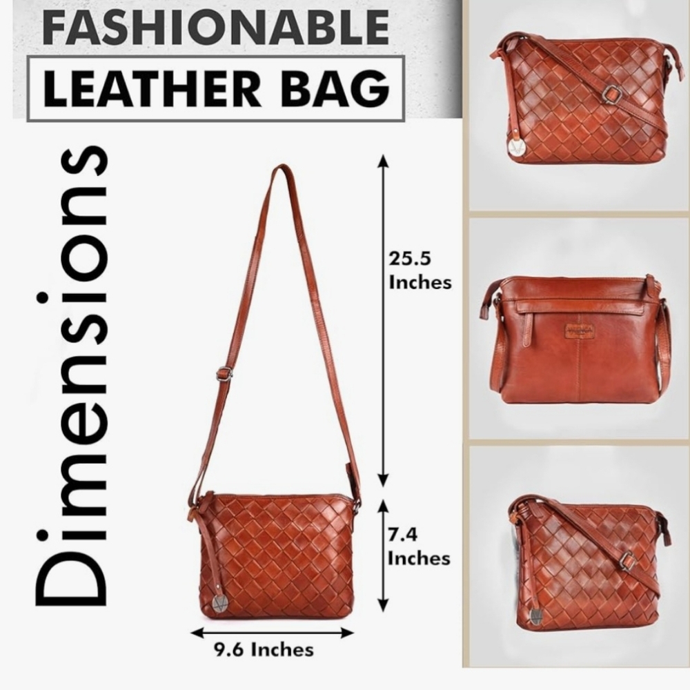 Womens crossbody leather purse
